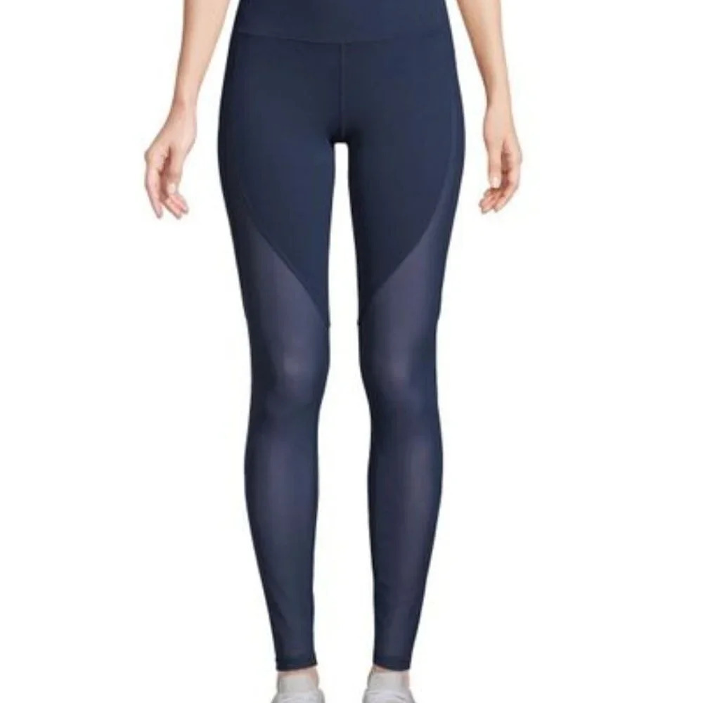 Alo Yoga Blue Mesh Panel Leggings XS